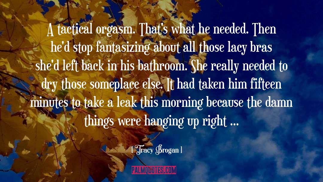 Fantasizing quotes by Tracy Brogan