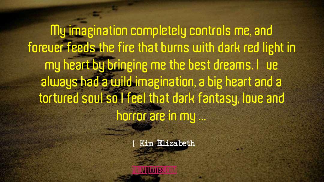 Fantasy Love quotes by Kim Elizabeth