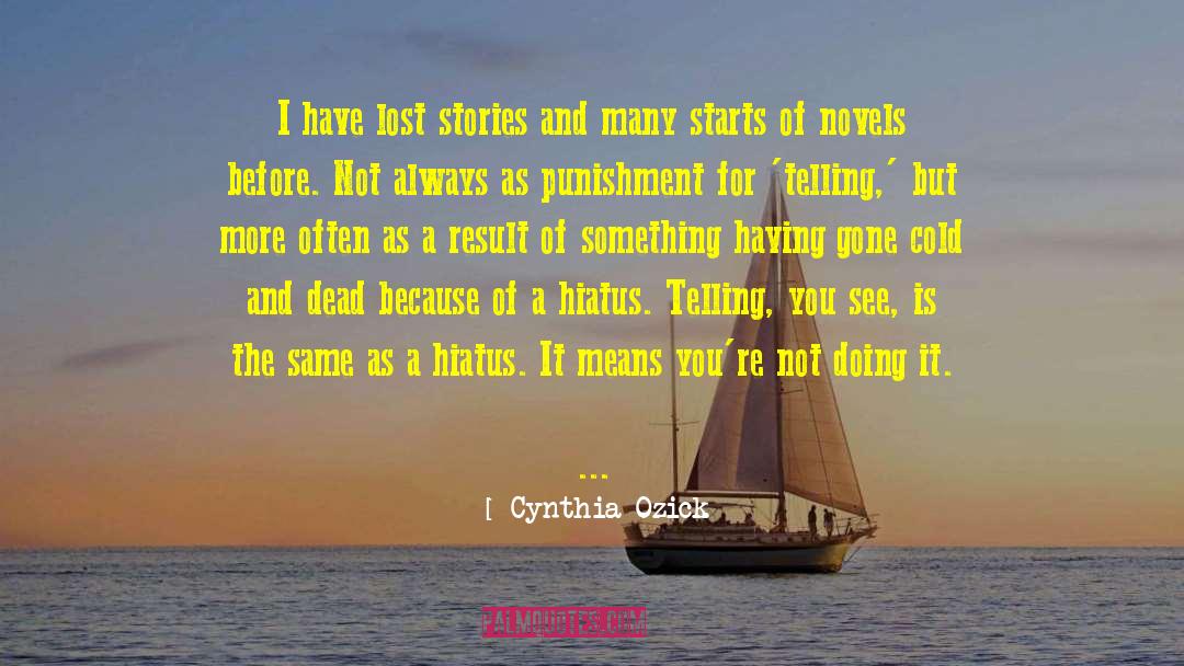 Fantasy Novels quotes by Cynthia Ozick
