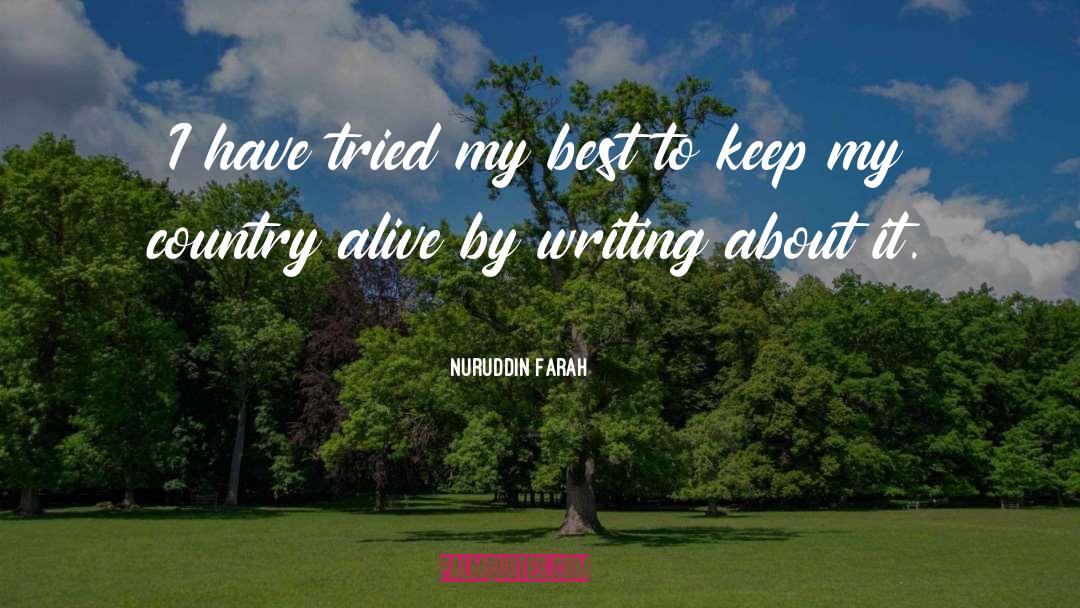 Farah Blackwell quotes by Nuruddin Farah