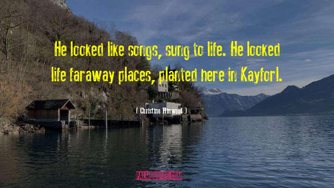 Faraway Places quotes by Christine Hinwood