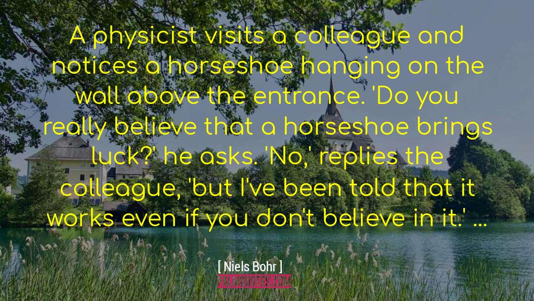 Farewell To Colleague quotes by Niels Bohr