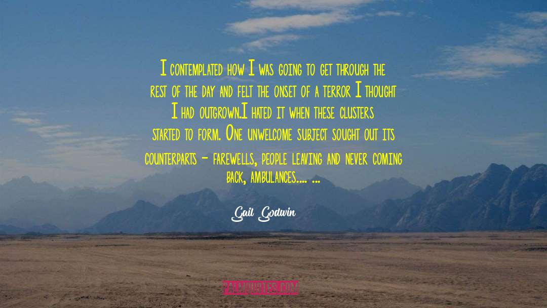 Farewells quotes by Gail Godwin