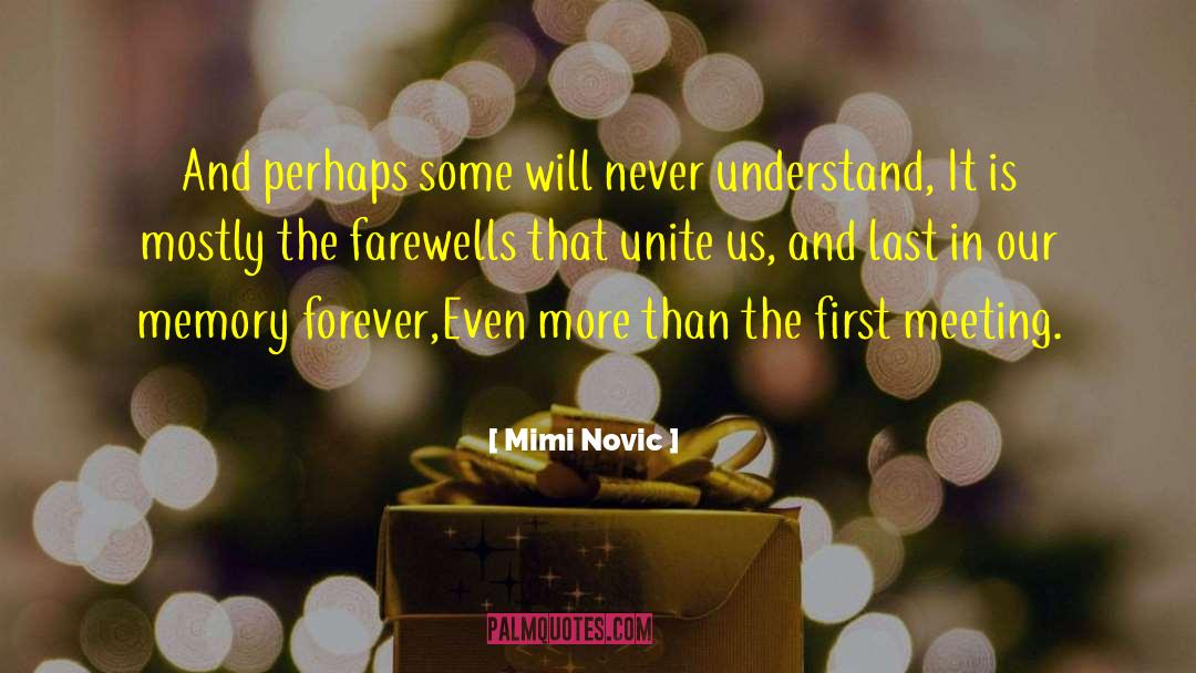 Farewells quotes by Mimi Novic