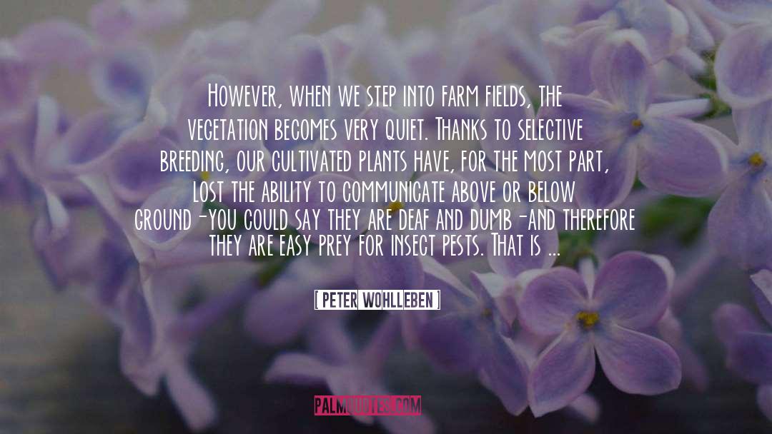 Farmers quotes by Peter Wohlleben