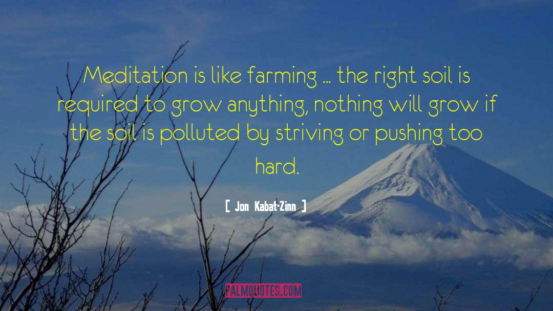Farming quotes by Jon Kabat-Zinn
