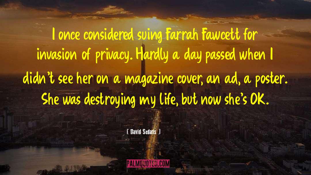 Farrah quotes by David Sedaris