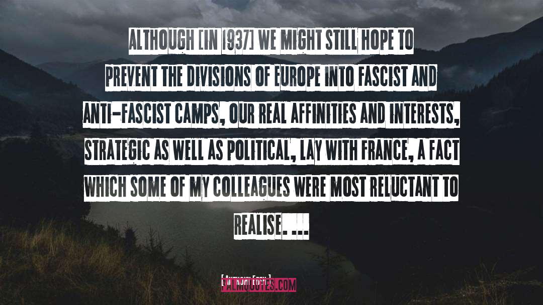 Fascist quotes by Anthony Eden