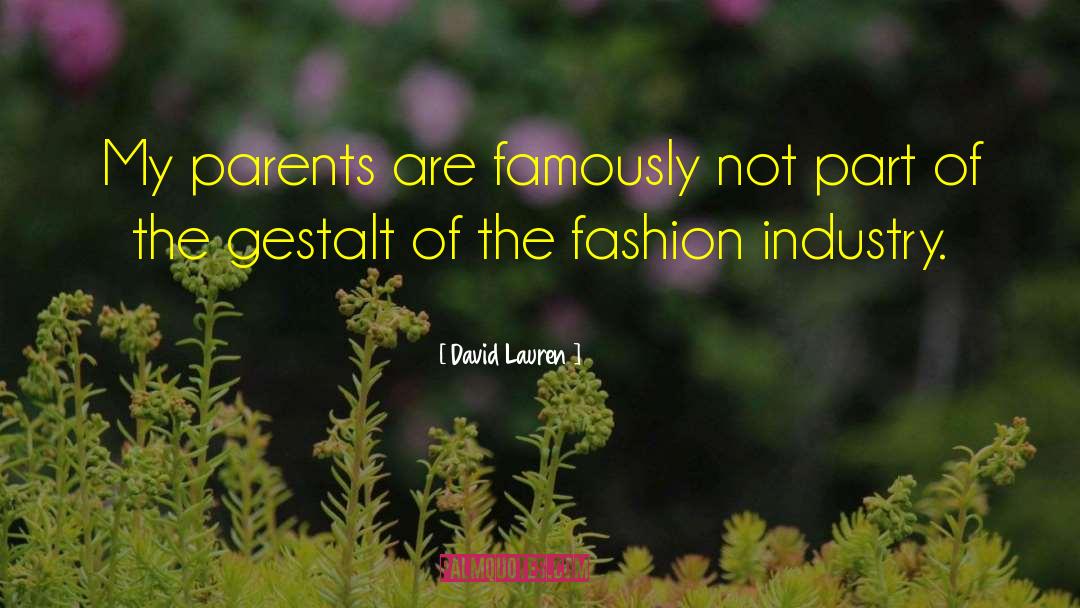 Fashion Industry quotes by David Lauren