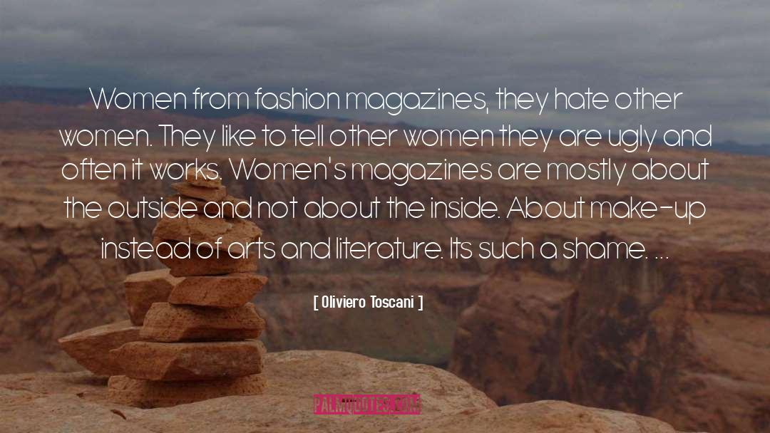 Fashion Magazines quotes by Oliviero Toscani