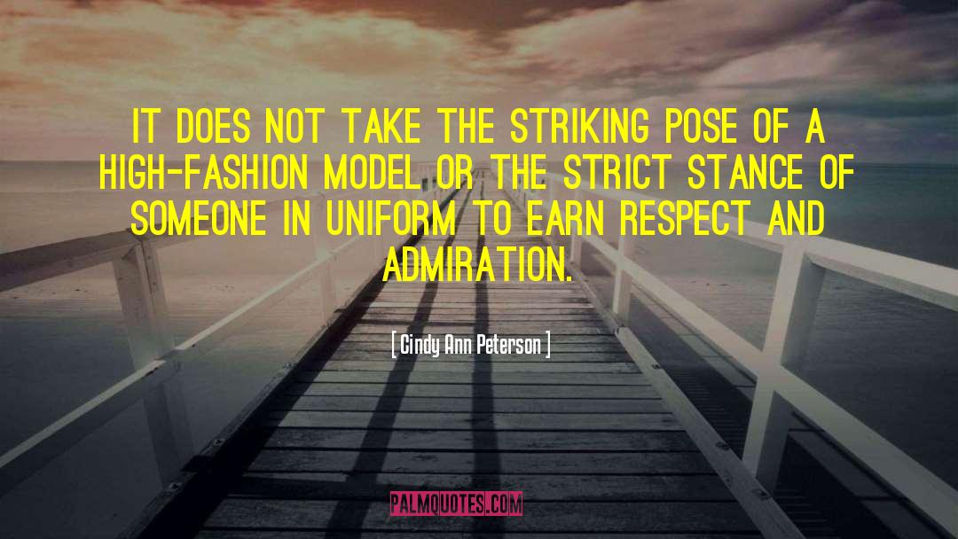 Fashion Model quotes by Cindy Ann Peterson