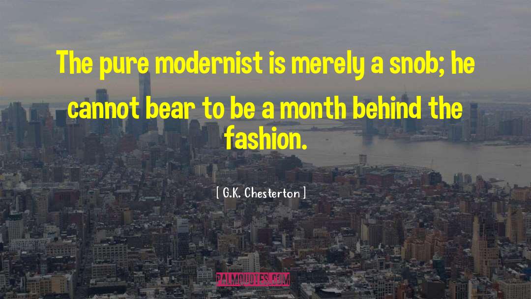 Fashion Models quotes by G.K. Chesterton
