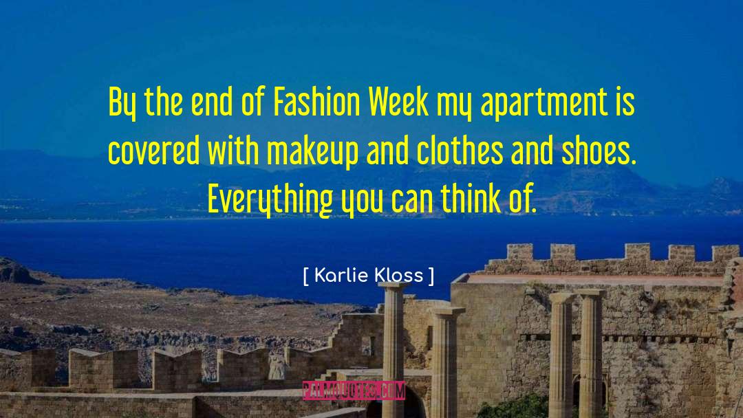 Fashion Week quotes by Karlie Kloss