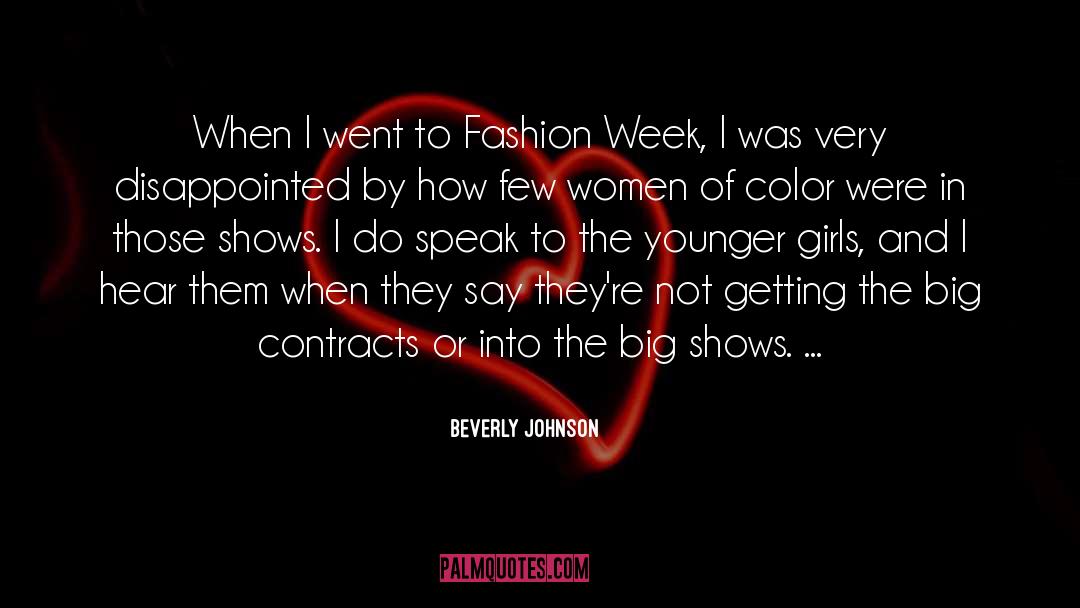 Fashion Week quotes by Beverly Johnson