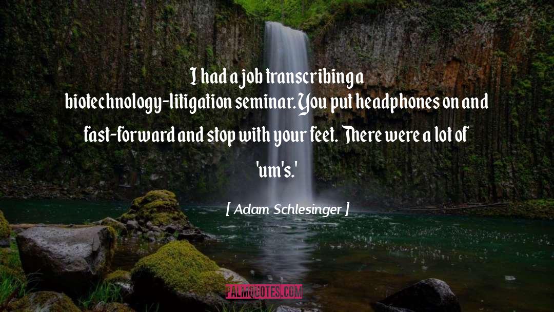 Fast Forward quotes by Adam Schlesinger