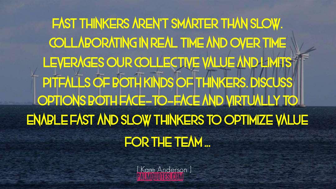 Fast Thinkers quotes by Kare Anderson