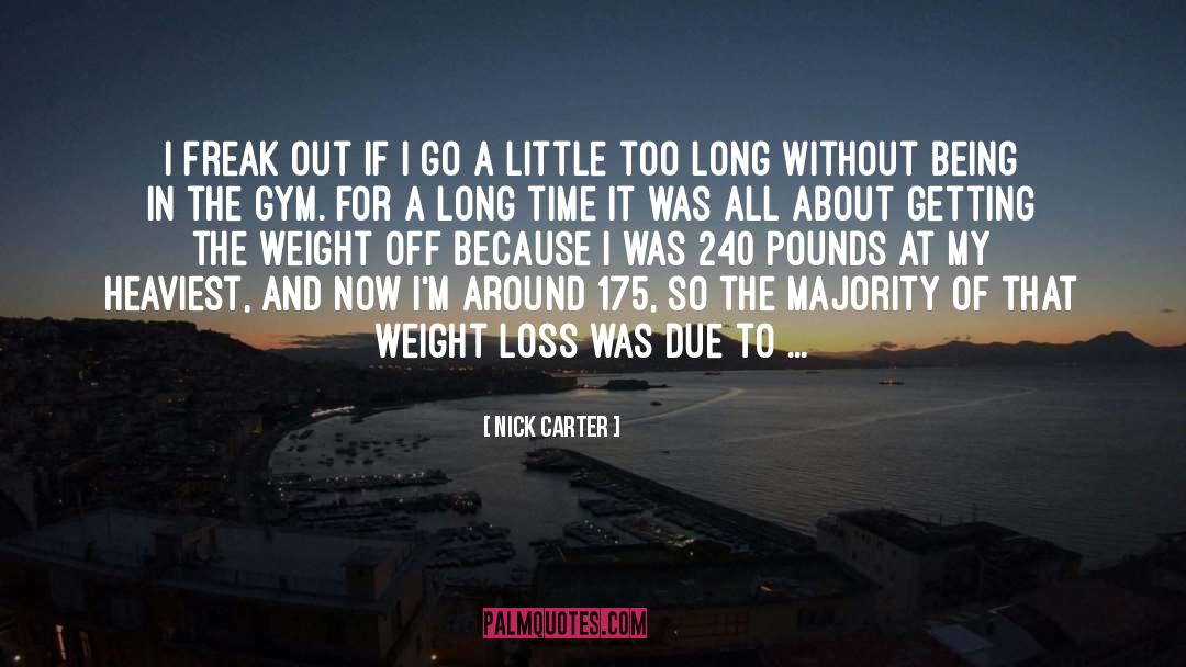 Fast Weight Loss quotes by Nick Carter