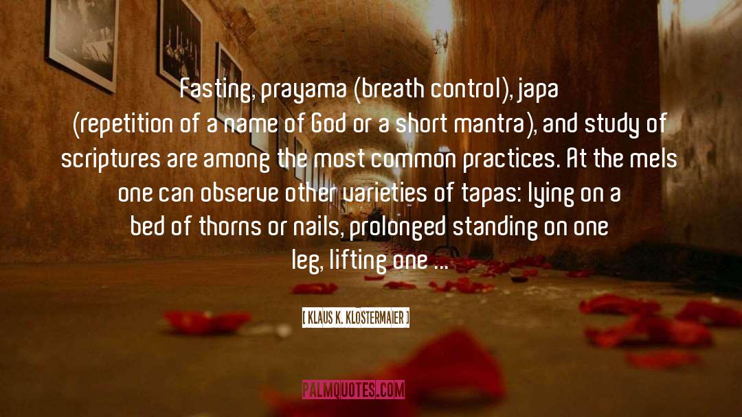 Fasting quotes by Klaus K. Klostermaier