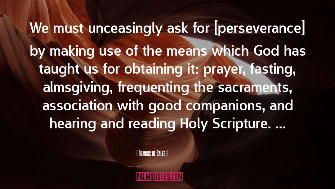 Fasting quotes by Francis De Sales