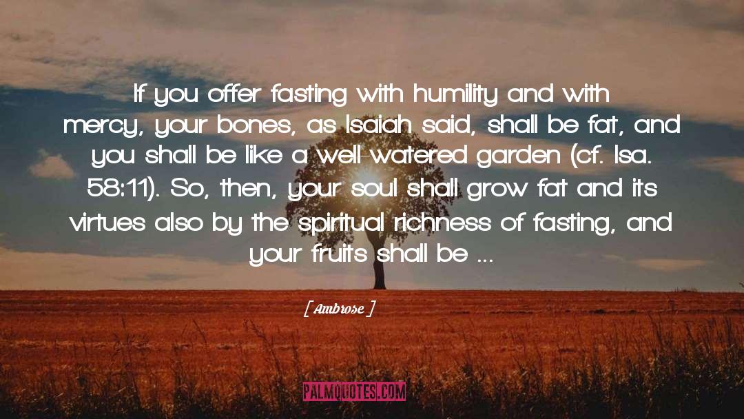 Fasting quotes by Ambrose