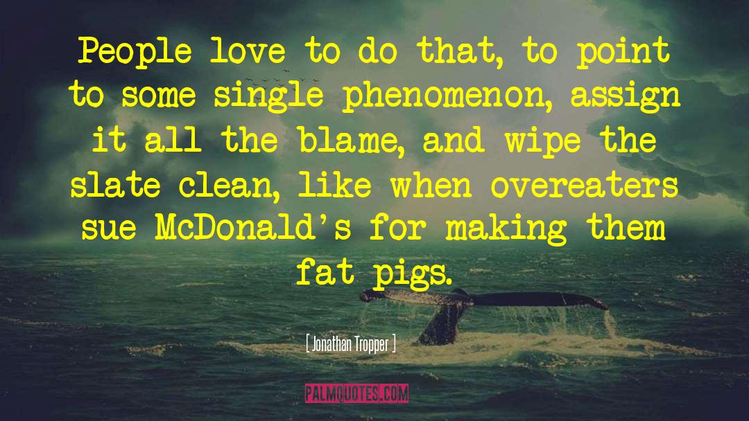 Fat Bashing quotes by Jonathan Tropper