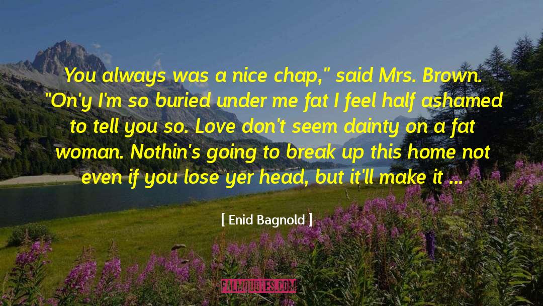 Fat Lose quotes by Enid Bagnold