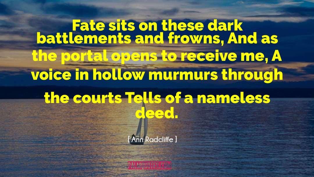 Fate And Destiny quotes by Ann Radcliffe