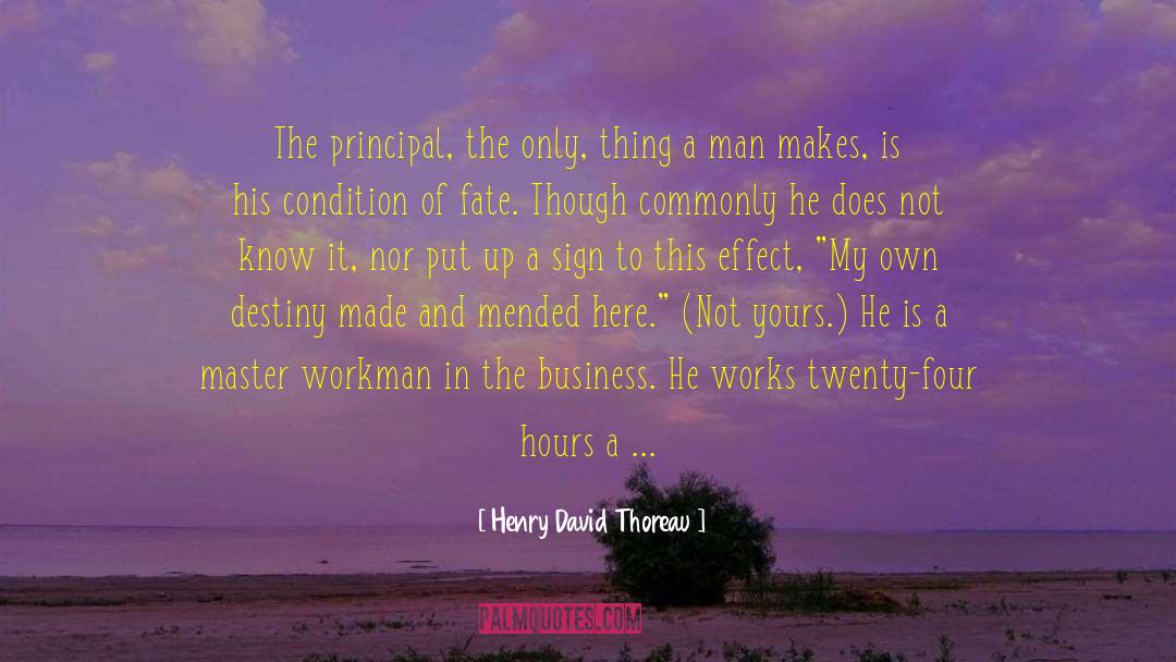 Fate Destiny quotes by Henry David Thoreau