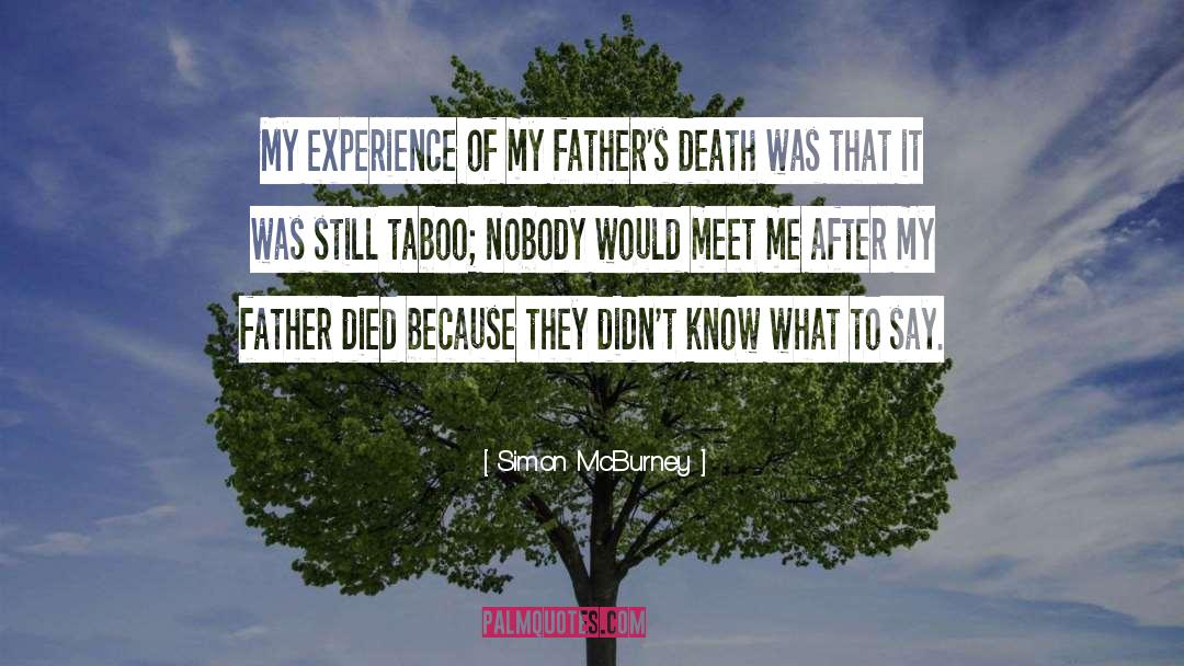 Father Died quotes by Simon McBurney