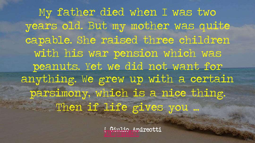 Father Died quotes by Giulio Andreotti