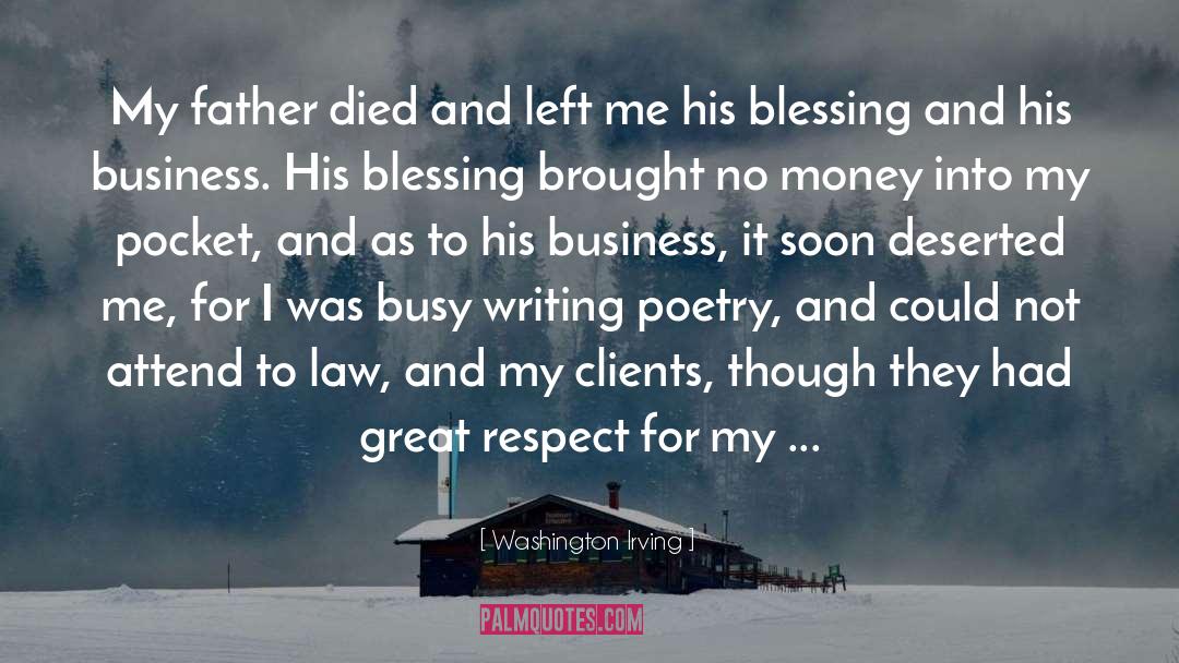 Father Died quotes by Washington Irving