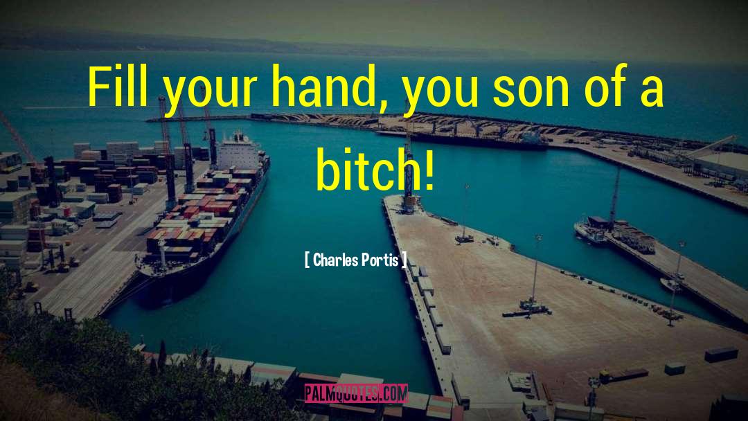 Father Hold Son Hand quotes by Charles Portis