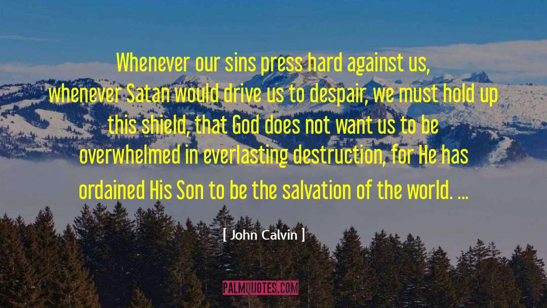 Father Hold Son Hand quotes by John Calvin