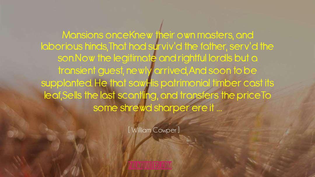 Father Son Realationship quotes by William Cowper