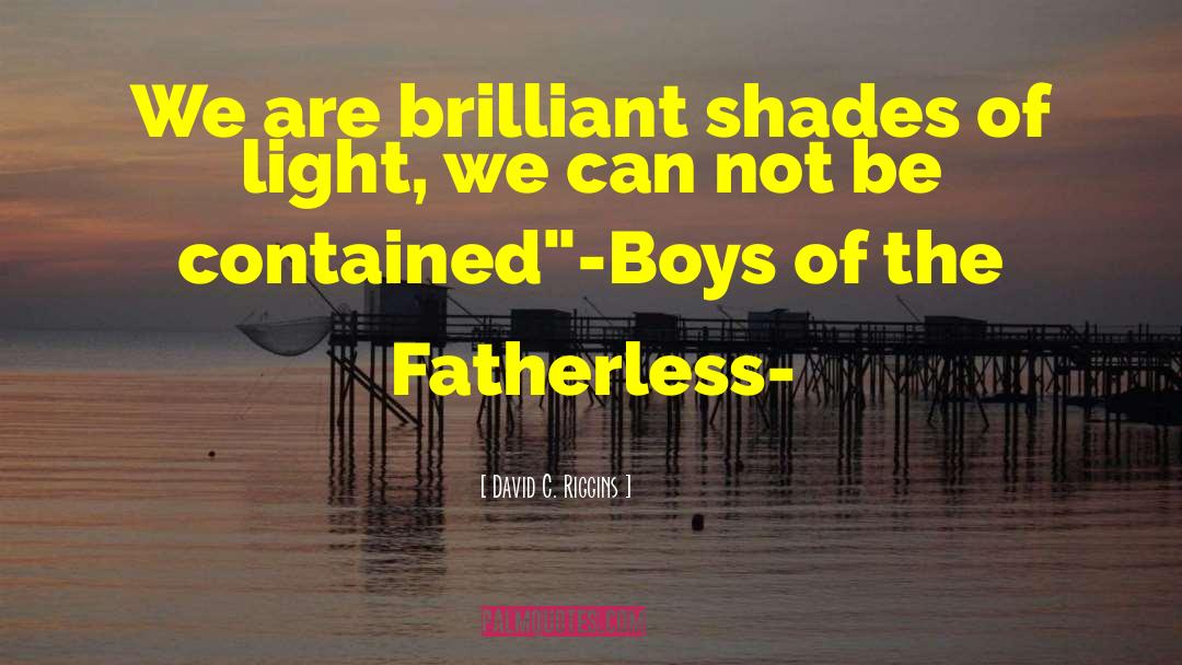 Fatherless quotes by David C. Riggins