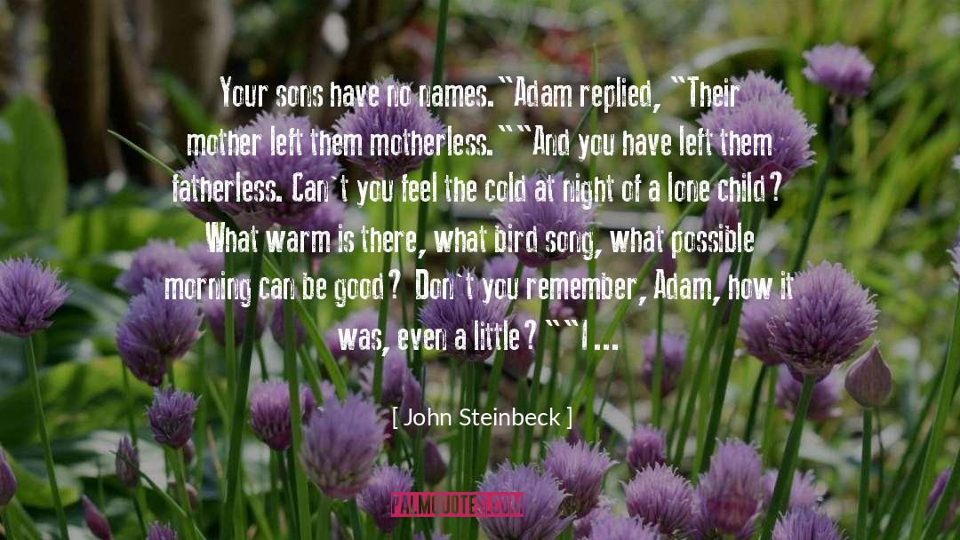 Fatherless quotes by John Steinbeck