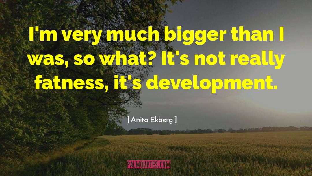 Fatness quotes by Anita Ekberg