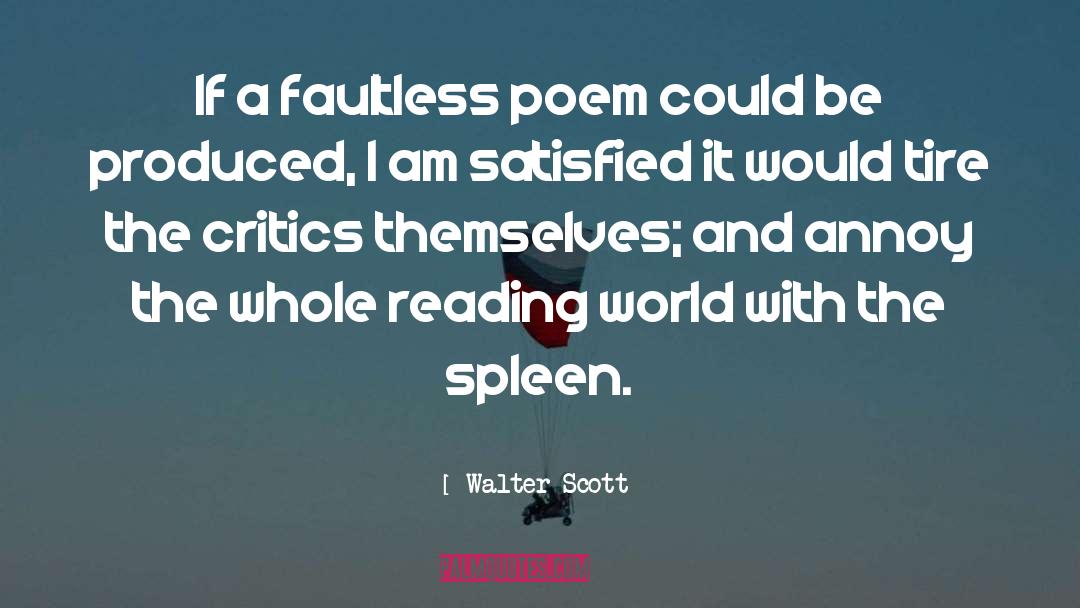 Faultless quotes by Walter Scott