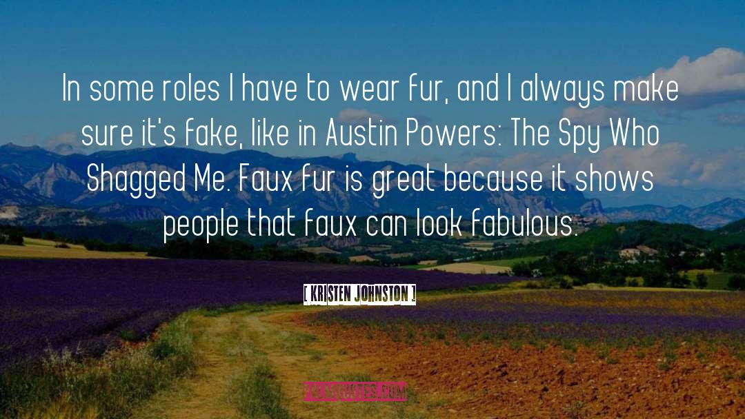 Faux Fur Fabric quotes by Kristen Johnston