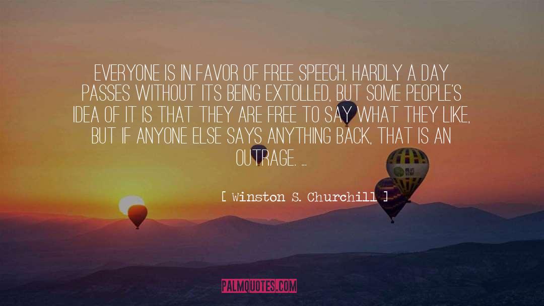 Favor quotes by Winston S. Churchill