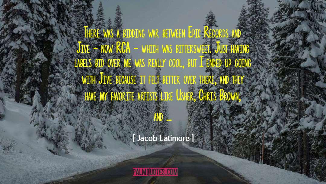 Favorite Artist quotes by Jacob Latimore