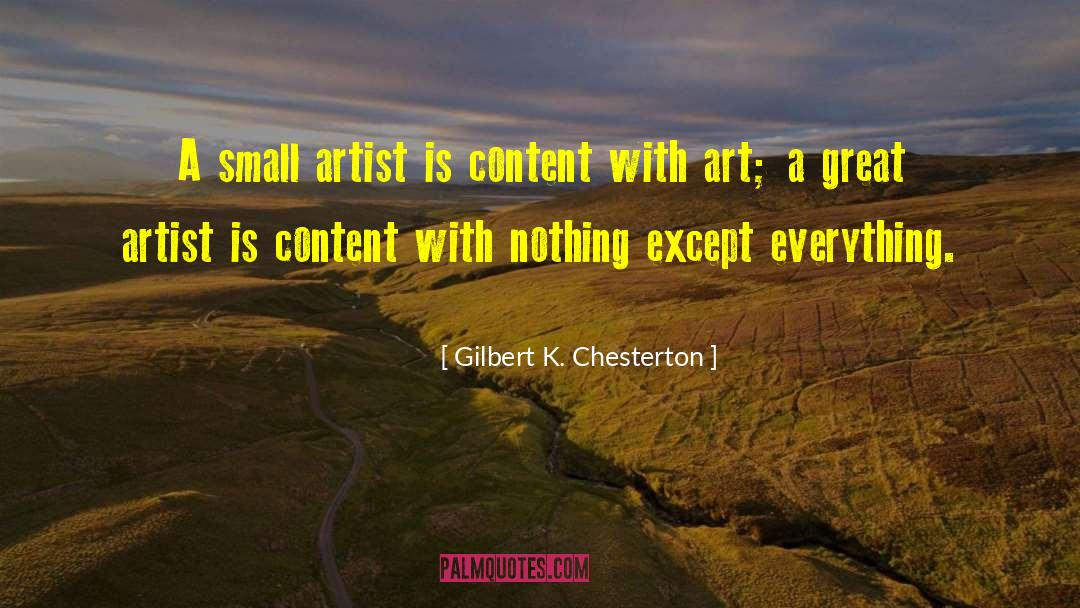 Favorite Artist quotes by Gilbert K. Chesterton