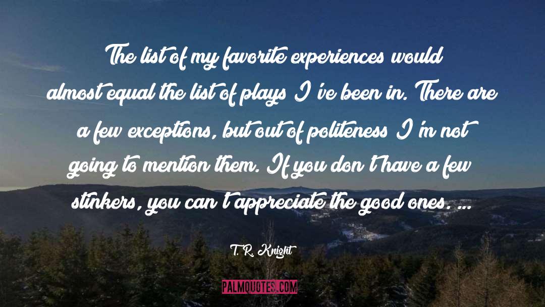 Favorite Bands quotes by T. R. Knight