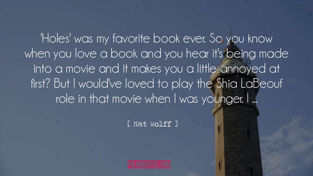 Favorite Book quotes by Nat Wolff