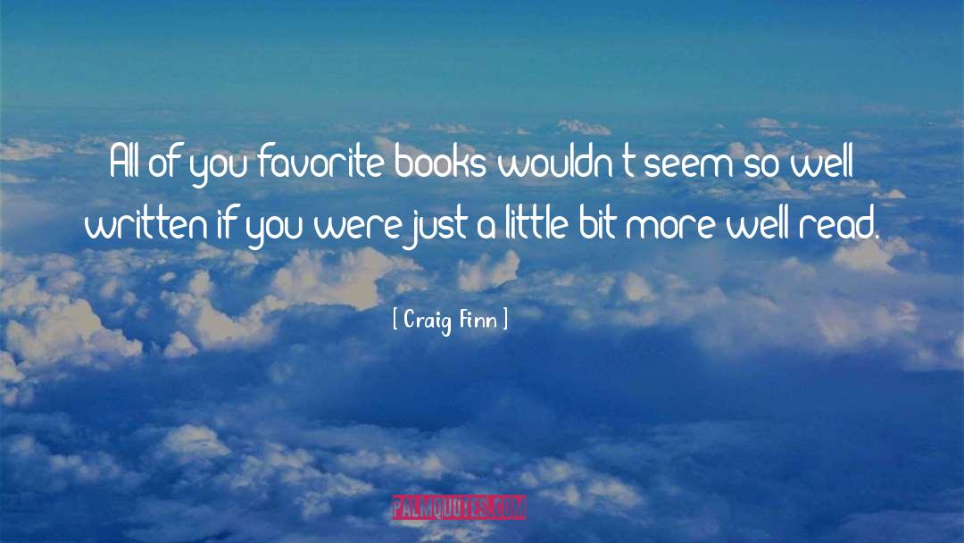 Favorite Books quotes by Craig Finn