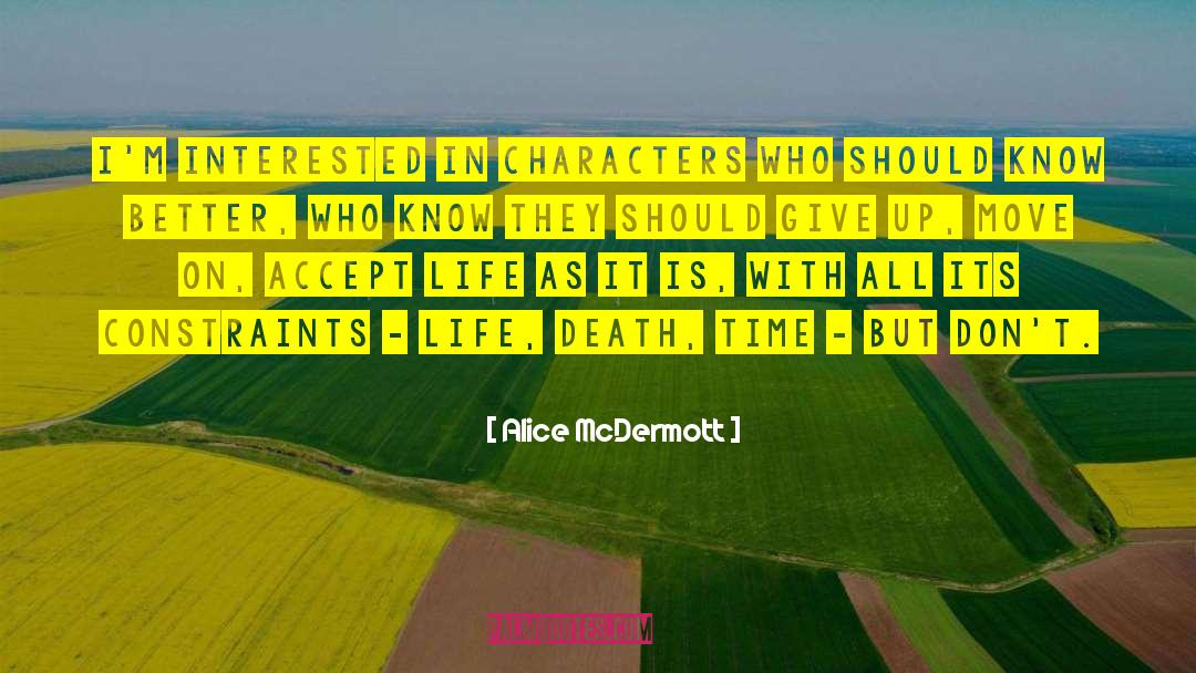 Favorite Characters quotes by Alice McDermott