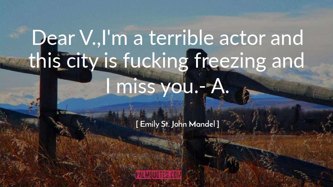 Favorite City quotes by Emily St. John Mandel