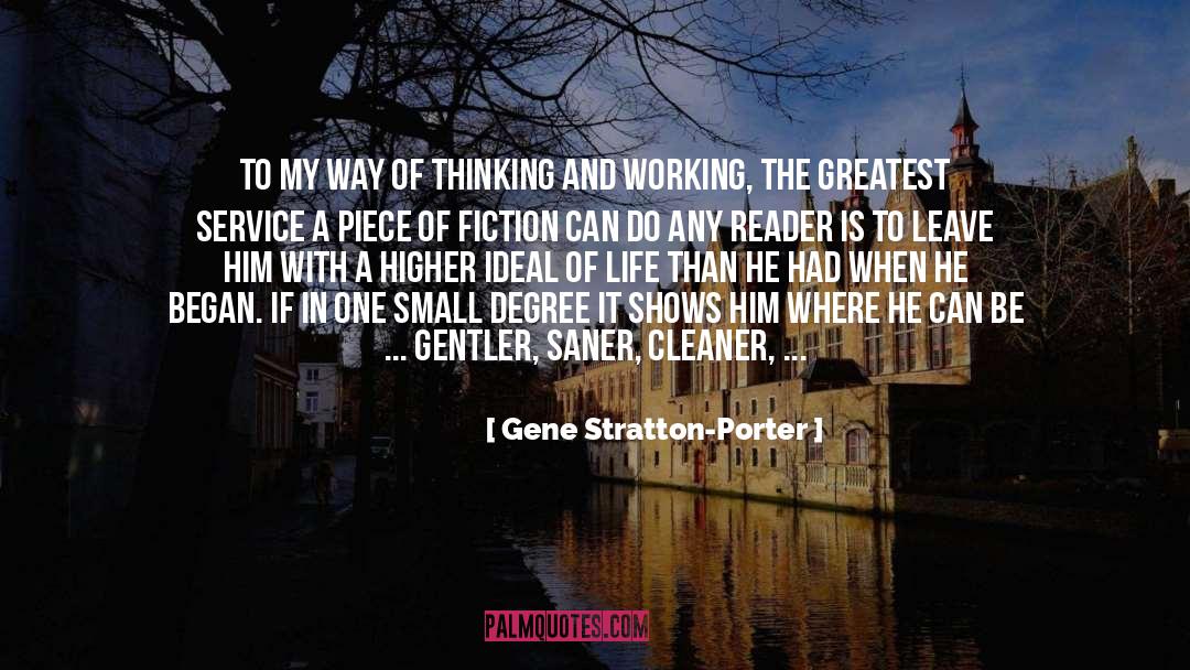 Favorite Fiction quotes by Gene Stratton-Porter