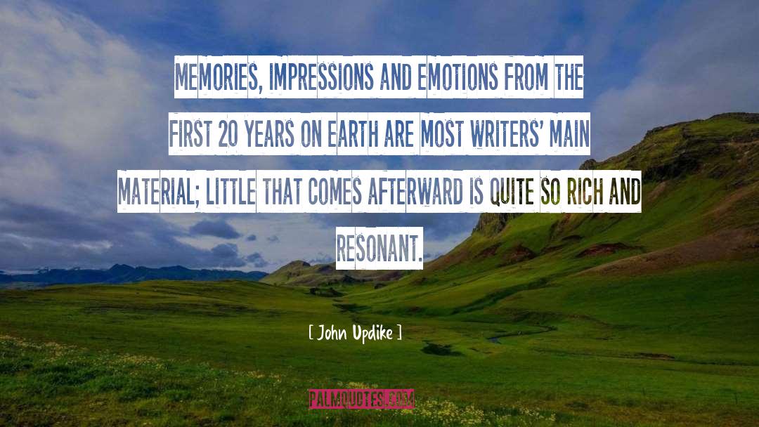 Favorite Memories quotes by John Updike