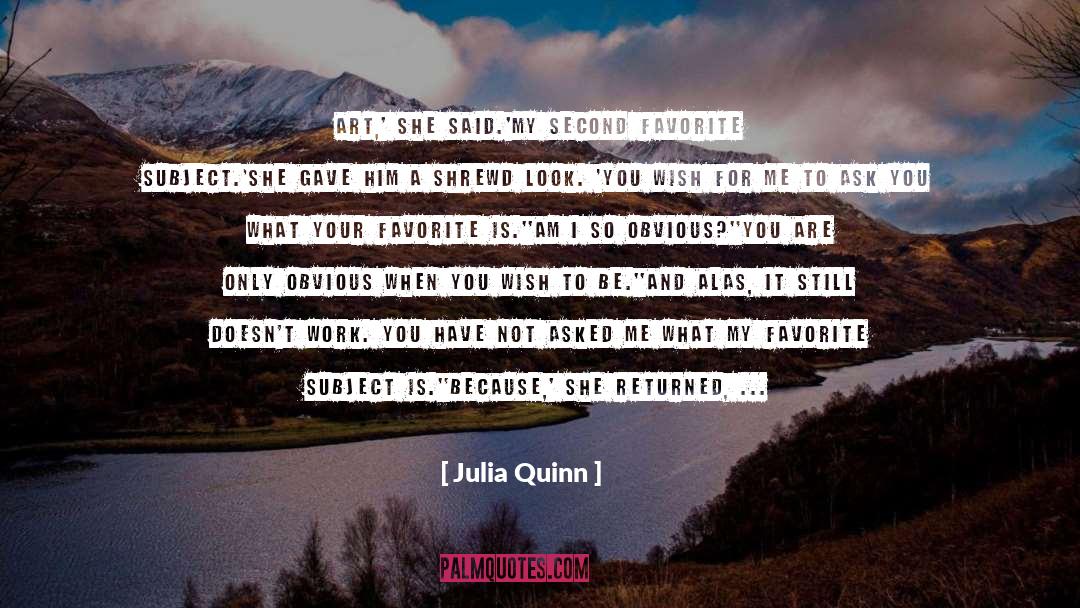 Favorite Subject quotes by Julia Quinn